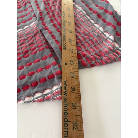 Habitat Clothes Tunic Top Size M Pink Gray Flared Swing Tank Sleeveless Cowl - Picture 6 of 15